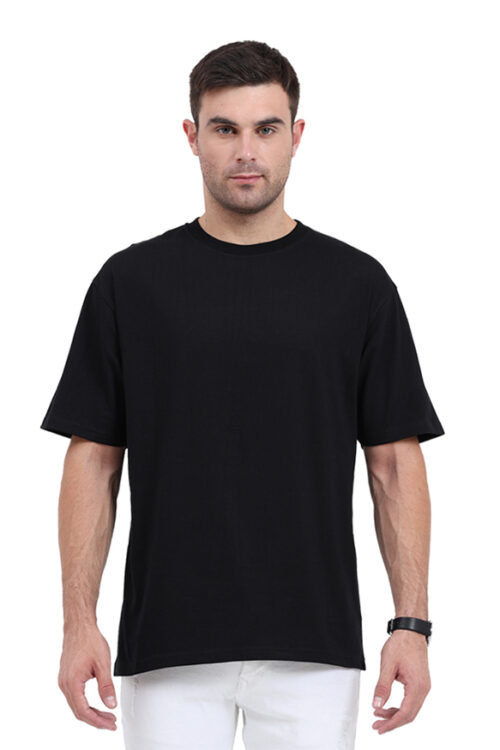 Unisex Oversized Round Neck Plain T-Shirt