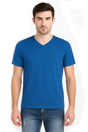 Unisex V Neck Plain T-Shirt